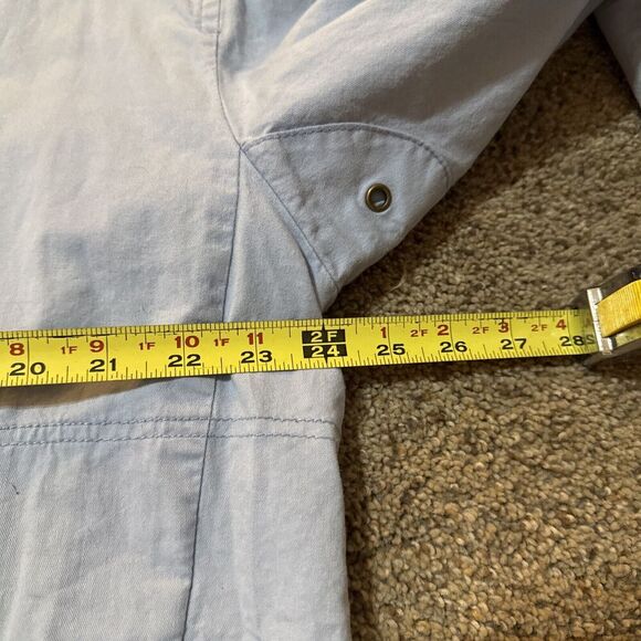 Vintage Merona Cotton Chambray Bomber‎ Jacket Womens M Preppy Harrington Canvas - Picture 7 of 9